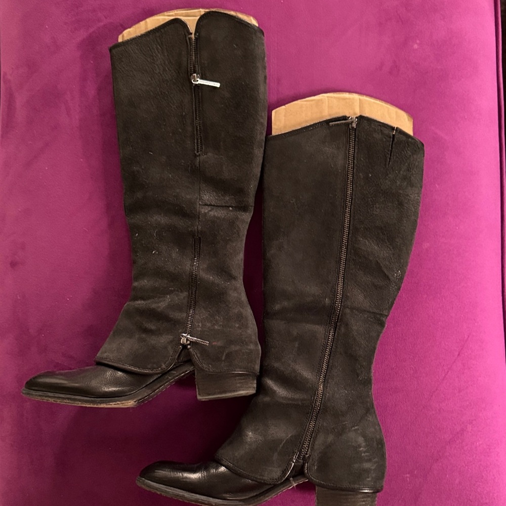 Donald J. Pliner Black Over the Knee Boots
